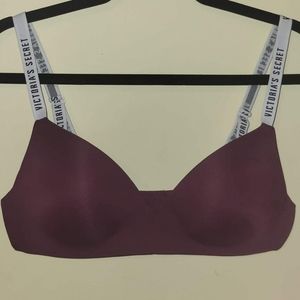 Victoria's Secret Burgandy T-shirt Bra 36 C
